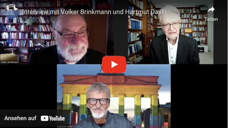 Interview mit Volker Brinkmann und Hartmut Davin zu KI im coaching
